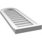 Ekena Millwork Round Top Surface Mount PVC Gable Vent w/ 2"W x 2"P Brickmould Sill Frame, 12"W x 34"H GVPRT12X3403SN - alternate 4